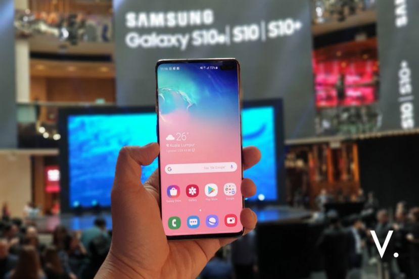 图示：全新的GALAXY S10系列手机已经登录大马。