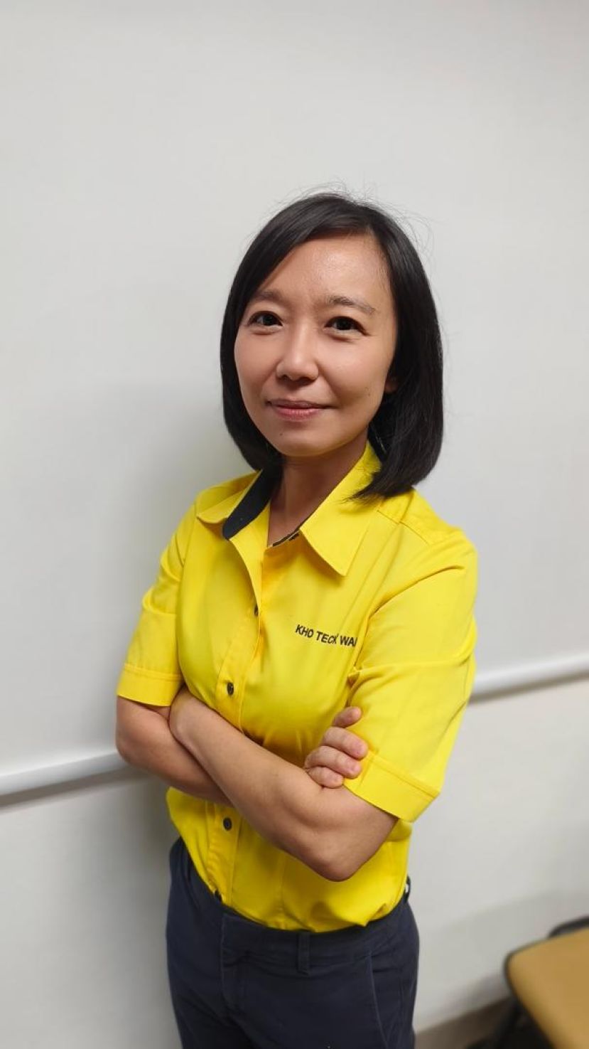 砂人联党中央妇女组主席兼砂总理政治秘书许德婉。