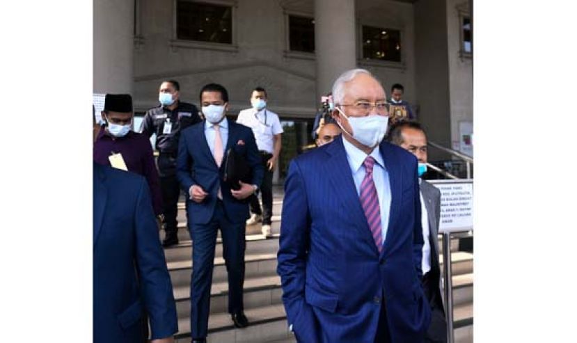 拿督斯里纳吉步离法庭（档案图片）。