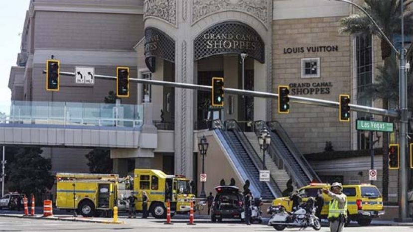  拉斯维加斯赌城大道发生持刀杀人事件。
