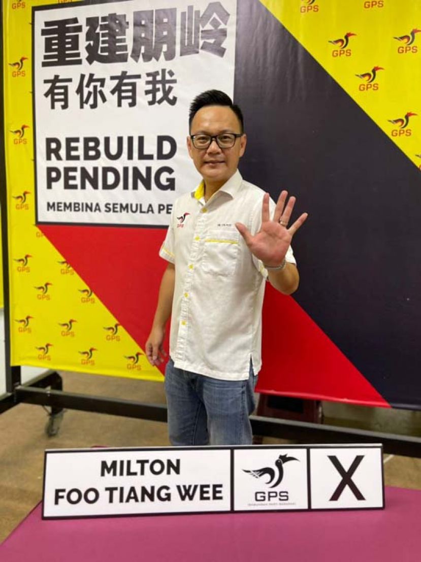 砂盟朋岭选区五号候选人符祥威。