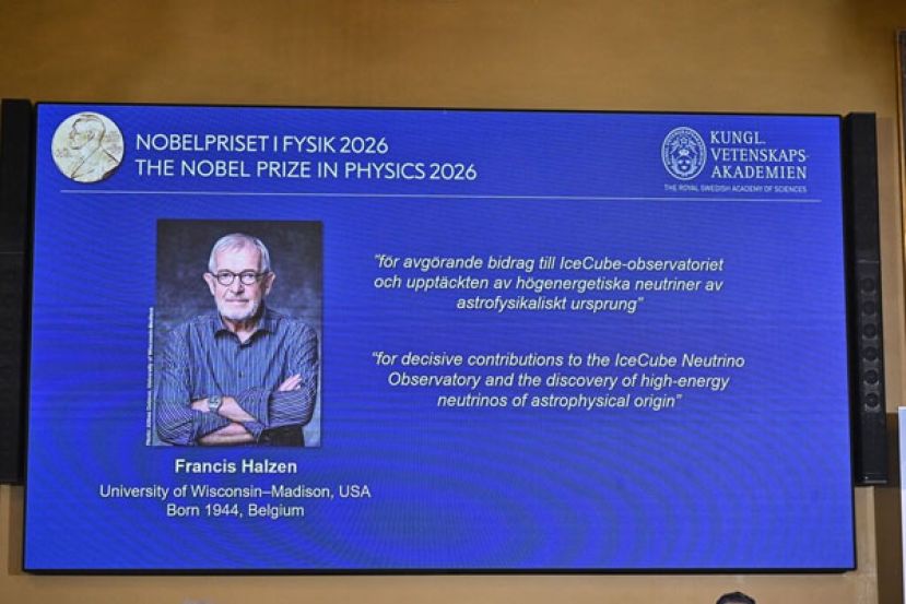 2026年诺贝尔物理学奖6日颁给比利时出生的美国籍粒子物理学家哈尔岑。