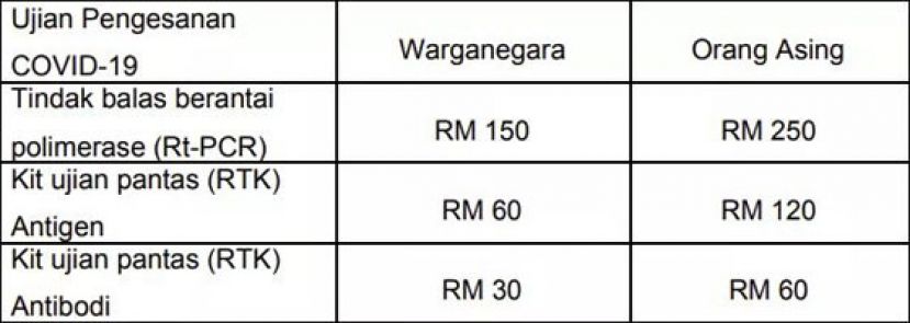 新冠肺炎检测费用。