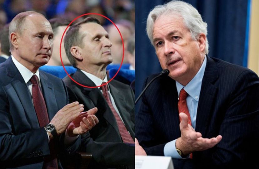 美国中央情报局局长伯恩斯，与俄国对外情报机构负责人纳雷什金会面 。