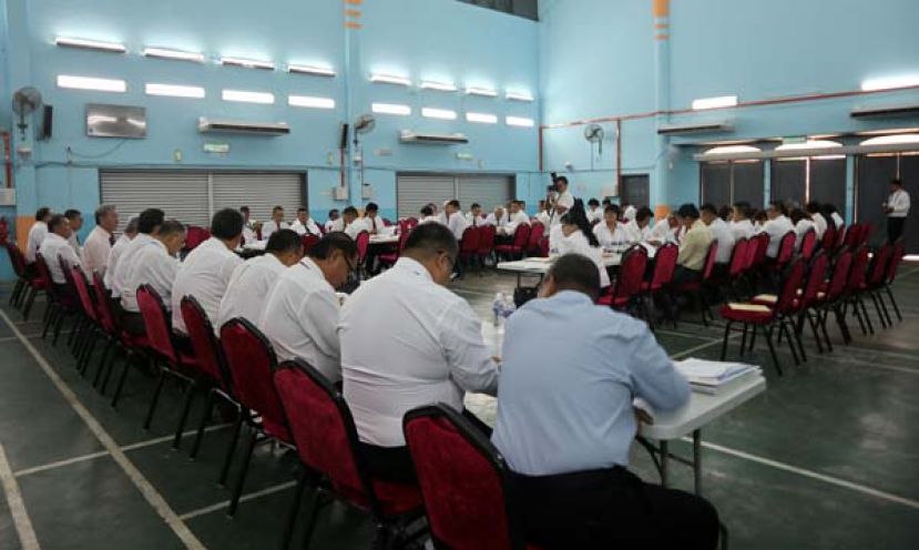 会员大会进行时影。