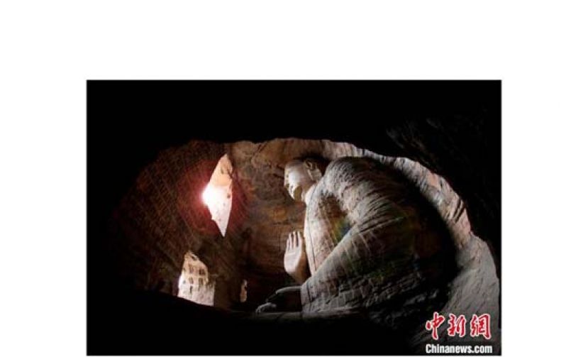 云冈石窟第19窟。