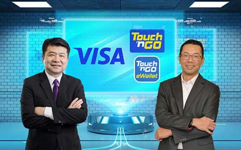 Touch &lsquo;n Go集团宣布与威士缔结策略伙伴关系，左起为威士马来西亚地区经理黄江汶，Touch &lsquo;n Go集团总执行长Effendy Shahul Hamid。