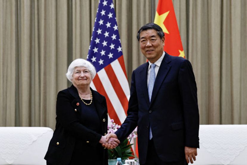 美国财政部长叶伦表示，美国将推动中国改变政策。