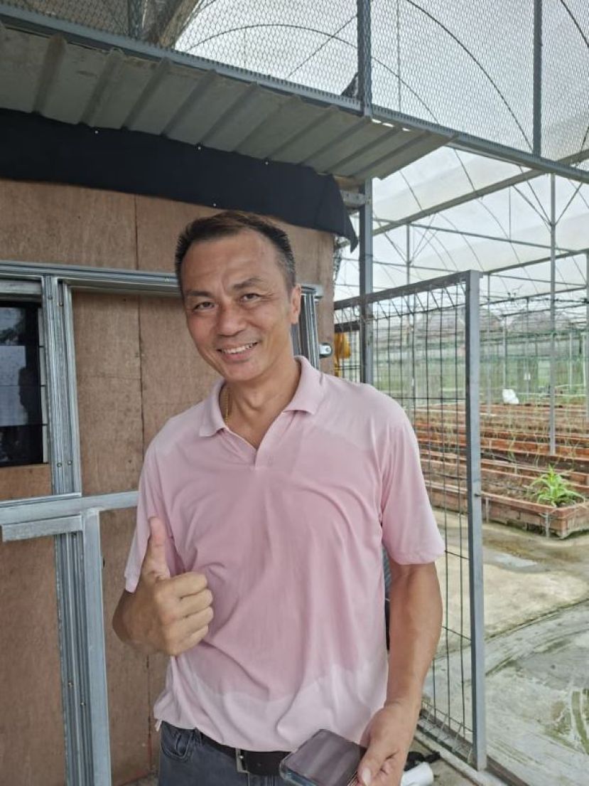 EMMA HYDROPONICS FARM 水耕农场董事经理俞国利。