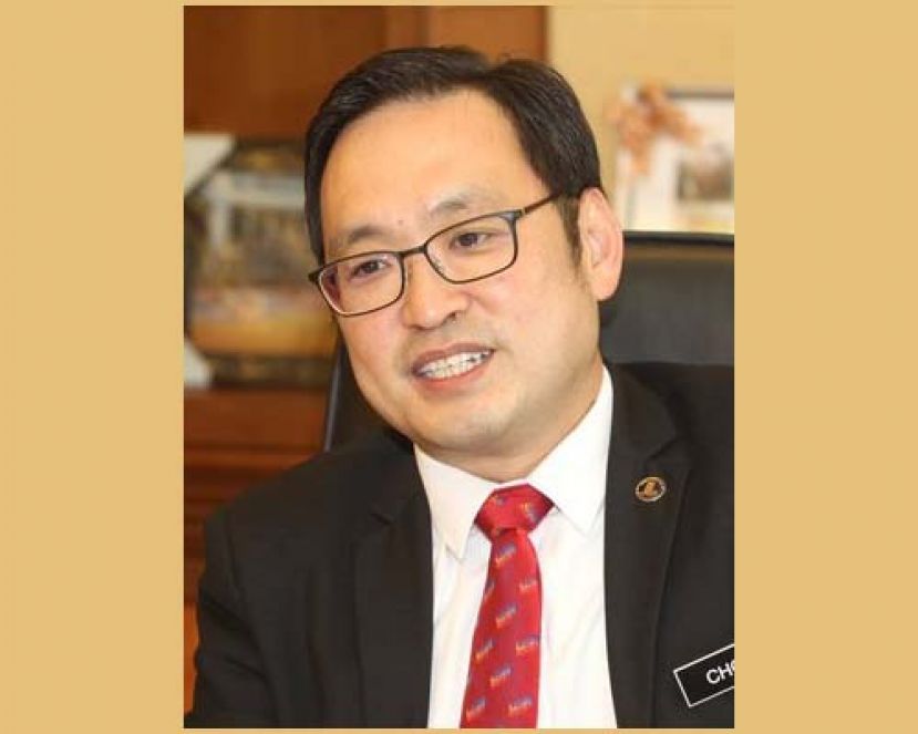 砂行动党主席张健仁。