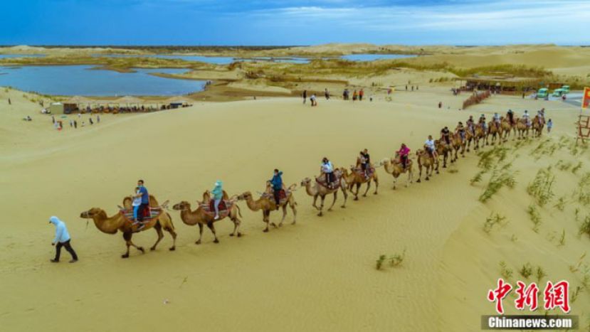 尉犁县罗布人村寨景区。