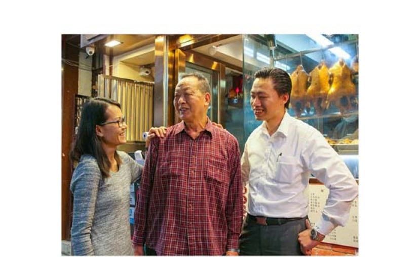 和昌汕头卤鹅负责人位于太子，由姐马太(左起)、父亲高佬叔、子Jack主理。三人留守店里，互相照应，马太、高佬叔负责冲泡奶茶，而Jack则监制厨房的卤水出品。