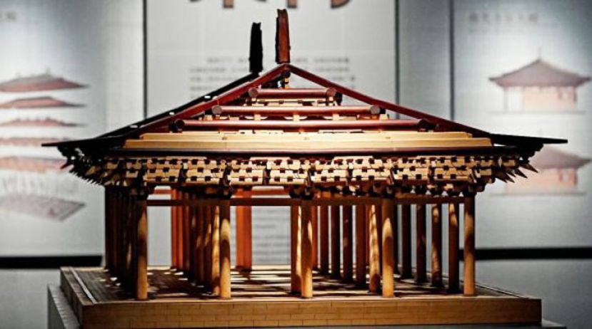 山西佛光寺东大殿模型。