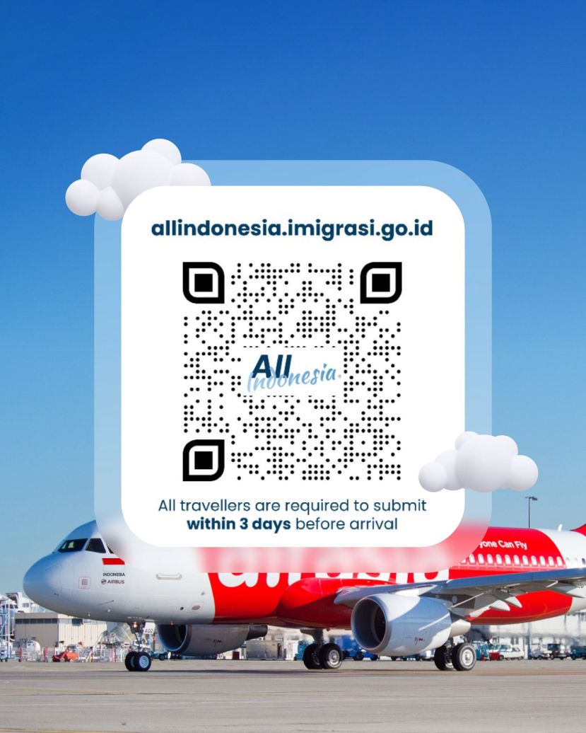 亚航建议所有抵达印尼的国际旅客在抵达前三（3）天内填写 &ldquo;All Indonesia&rdquo; 入境表