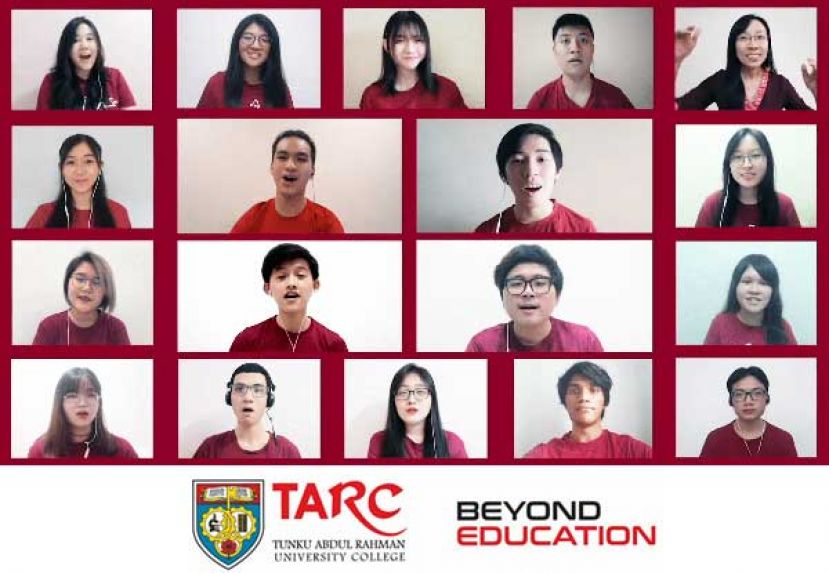 拉大学院合唱团夺得国内首办线上合唱团比赛公开组冠军及&lsquo;最高人气奖&rsquo;，  双喜临门；右上角为洪耀芬。