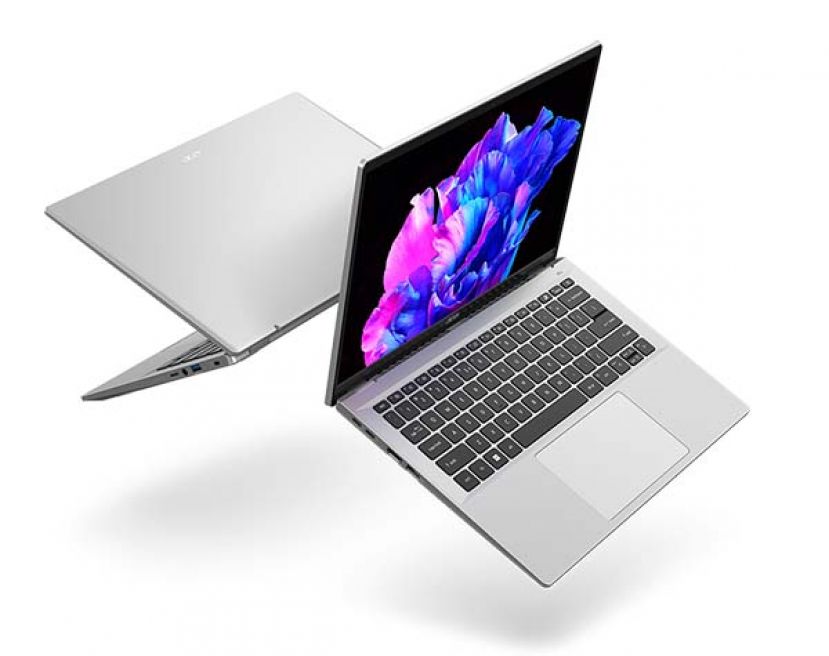 全新Acer Swift Go 14笔电相辅Intel AI Boost及Windows 11 Copilot，加速AI体验及功能。