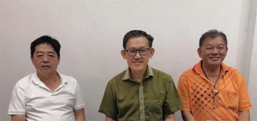 &ldquo;婆罗洲妈祖文化节&rdquo;大会主席许义华（左起）、顾问薛华东、义诊筹委主席陈中兴筹办三晚的中医义诊。