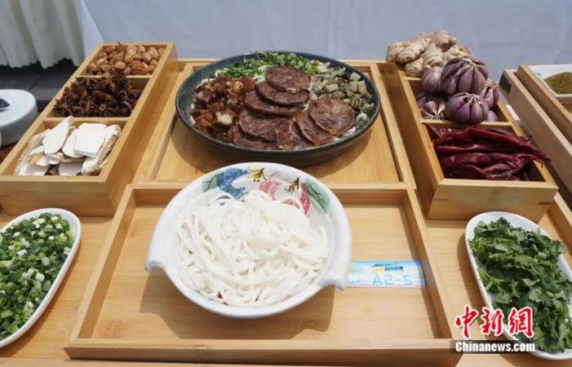桂林首届&ldquo;粉超&rdquo;专业赛参评的贵州花溪牛肉粉。