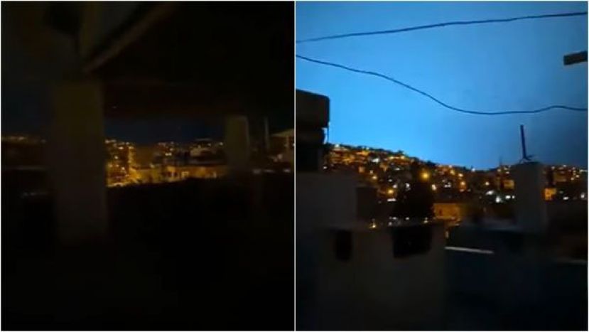 土耳其强震前夜空出现神秘蓝光。