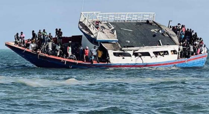 海地移民船只失火，造成至少40人死亡。