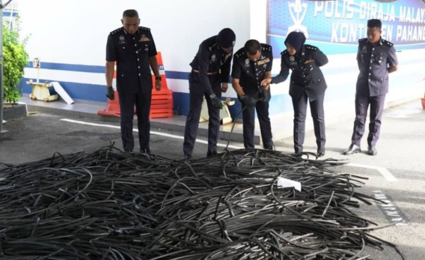 偷铜线电缆案日益猖獗   警方将全面打击全马废铁厂