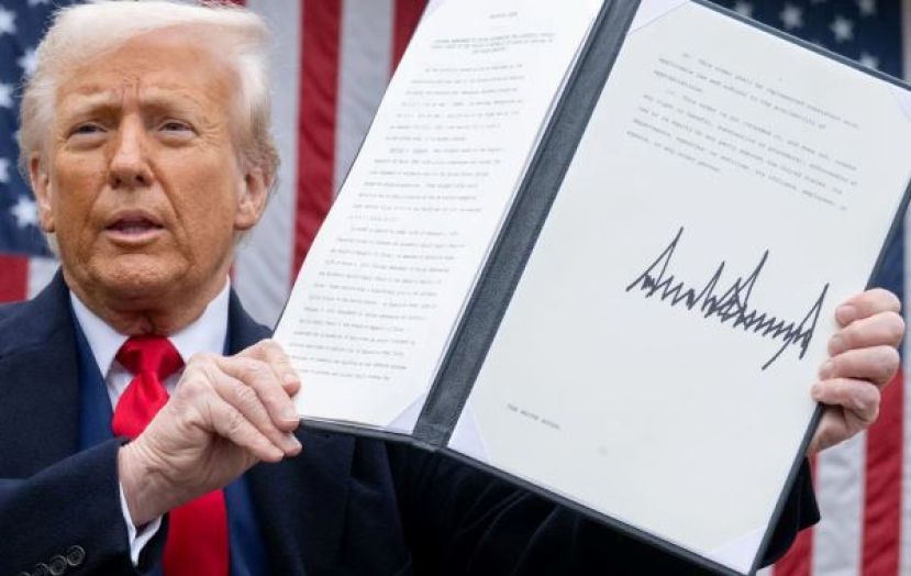 特朗普4月2日签署&ldquo;对等关税&rdquo;行政令。
