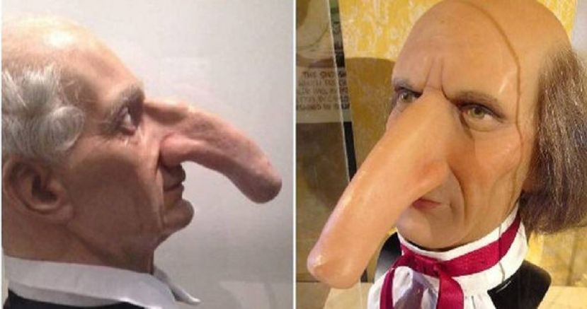 ●金氏世界纪录给韦德斯&ldquo;世界上最大的鼻子&rdquo;的称号。