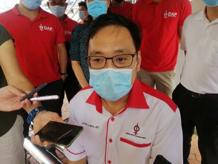 砂行动党主席张健仁。