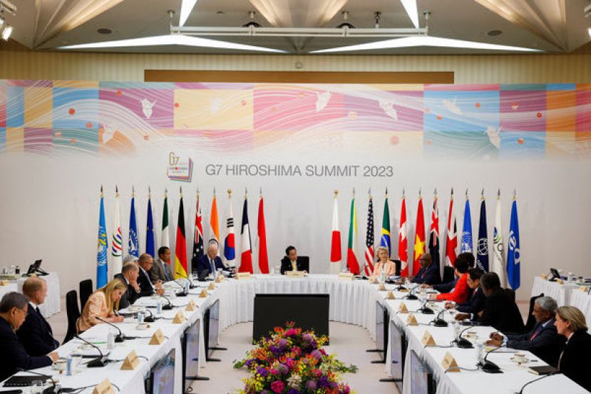 G7领袖峰会在日本广岛举行。