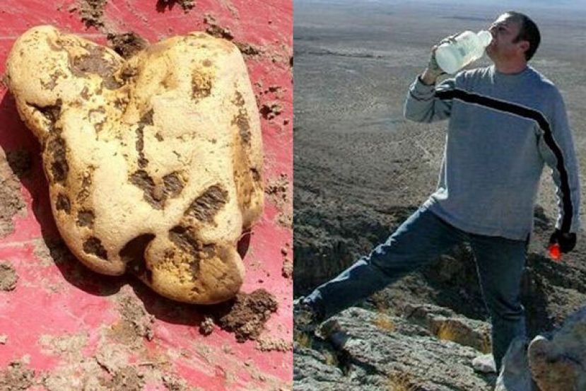 布洛克在探测设备故障的情况下寻获英国目前发现最大的金块。