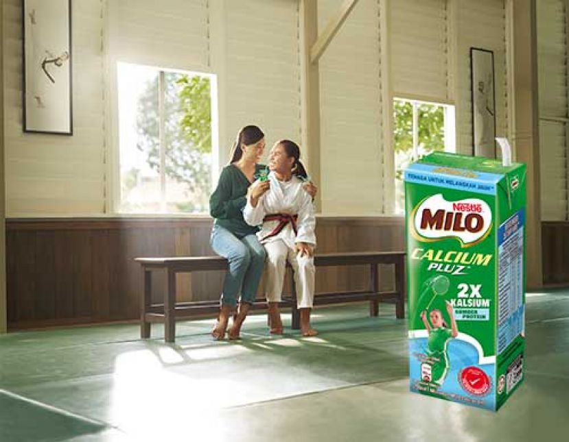 备受孩子们喜爱的MILO®营养饮料如今含有更多钙质