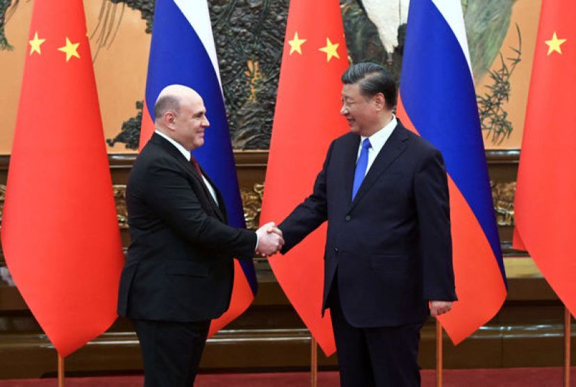 俄罗斯总理米舒斯京出访北京，会见习近平。