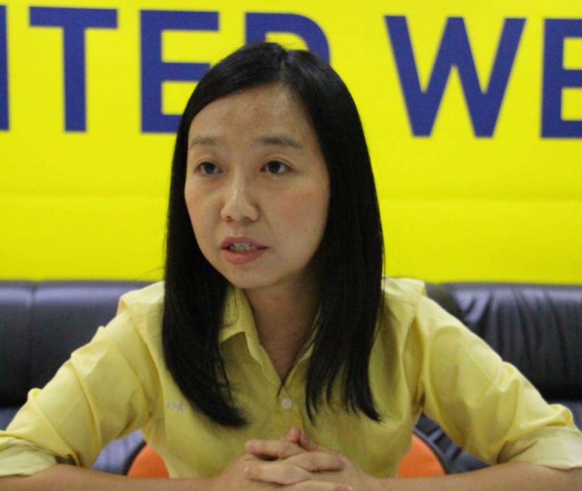 砂人联党中央妇女组主席许德婉。