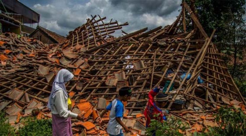 印尼爪哇岛5.8级地震.