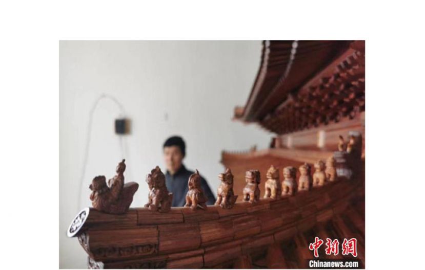 &ldquo;清代建筑&rdquo;细节惟妙惟肖。