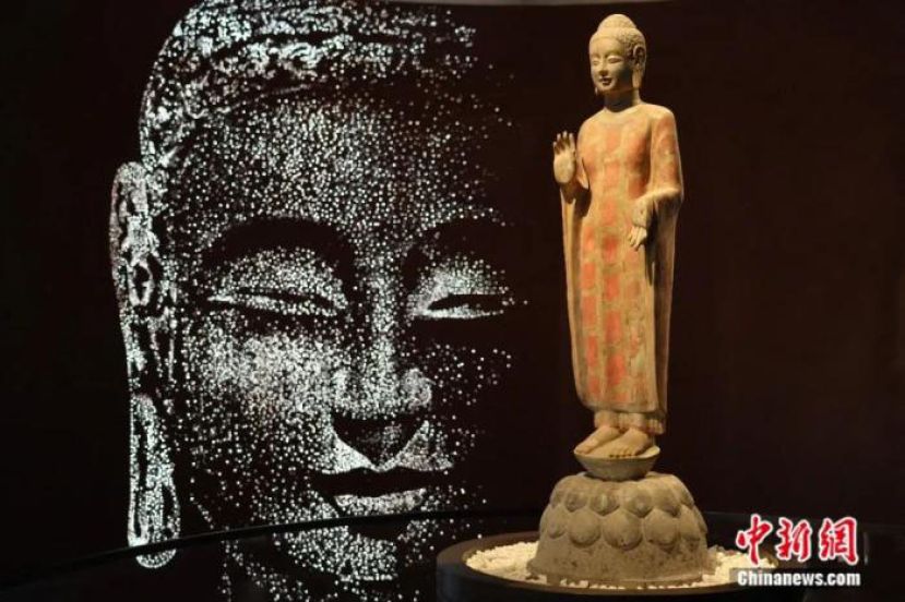 收藏于青州博物馆的龙兴寺佛教造像。