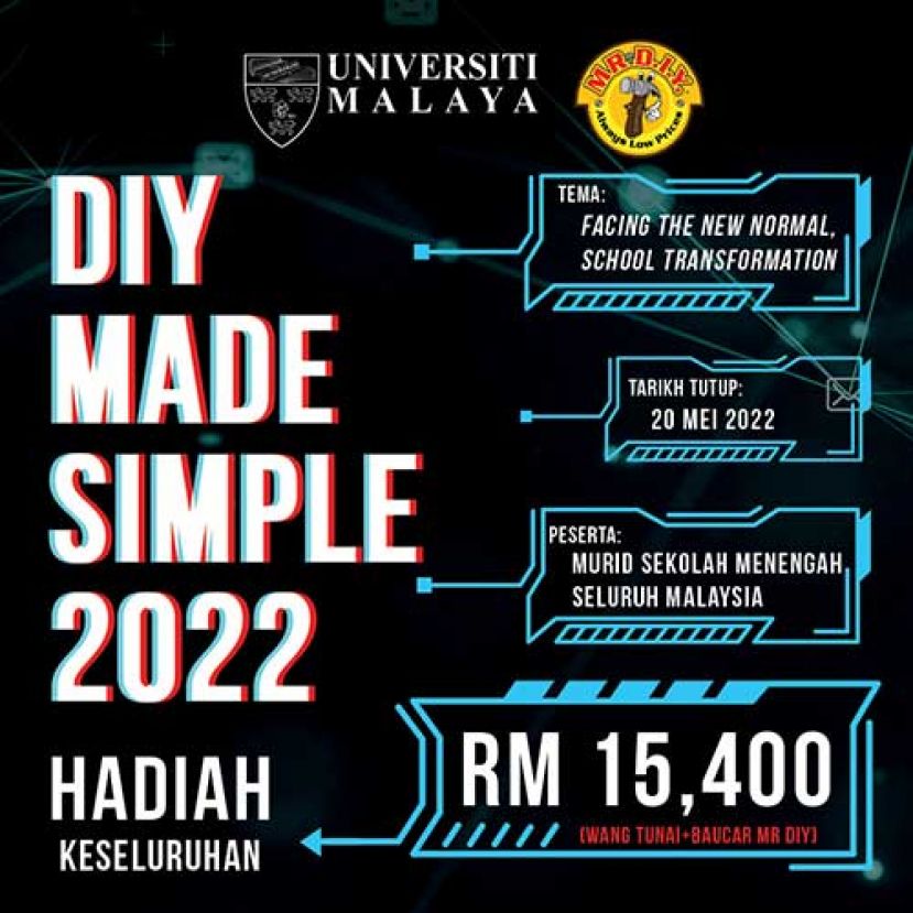 ”DIY Made Simple”竞赛第6年回归!MR. D.I.Y.表示现在开始征集参赛作品。