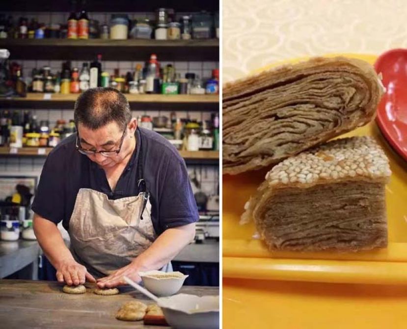 2秒做一个，切开像本书！ &ldquo;快手冯&rdquo;把老北京烧饼做成&ldquo;非遗&rdquo;