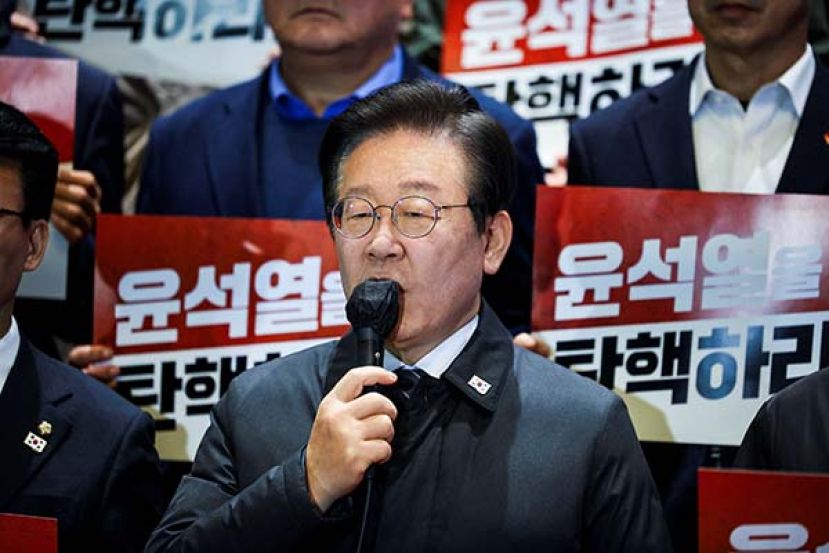 ●李在明是现任共同民主党党代表及韩国国会议员。