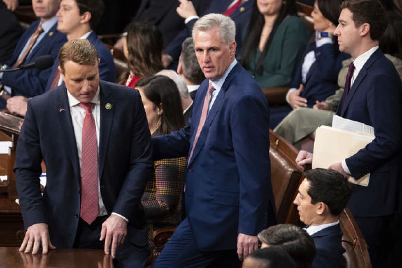 美国联邦众议院共和党领袖麦卡锡。