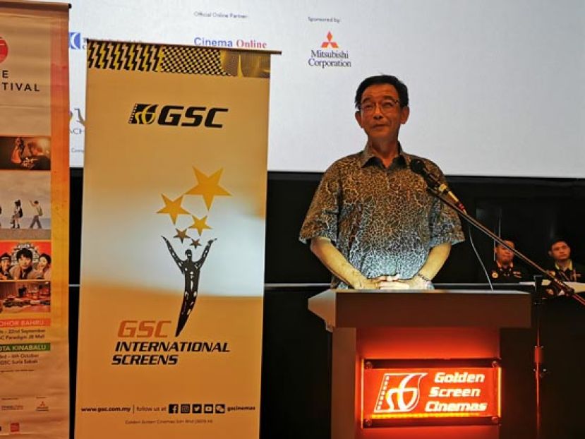 部长拿督阿都卡林为日本电影节主持开幕。