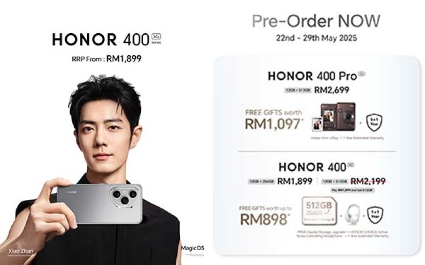 HONOR 400系列预购钜惠收官倒计时3天，把握5月29日最后机会！
