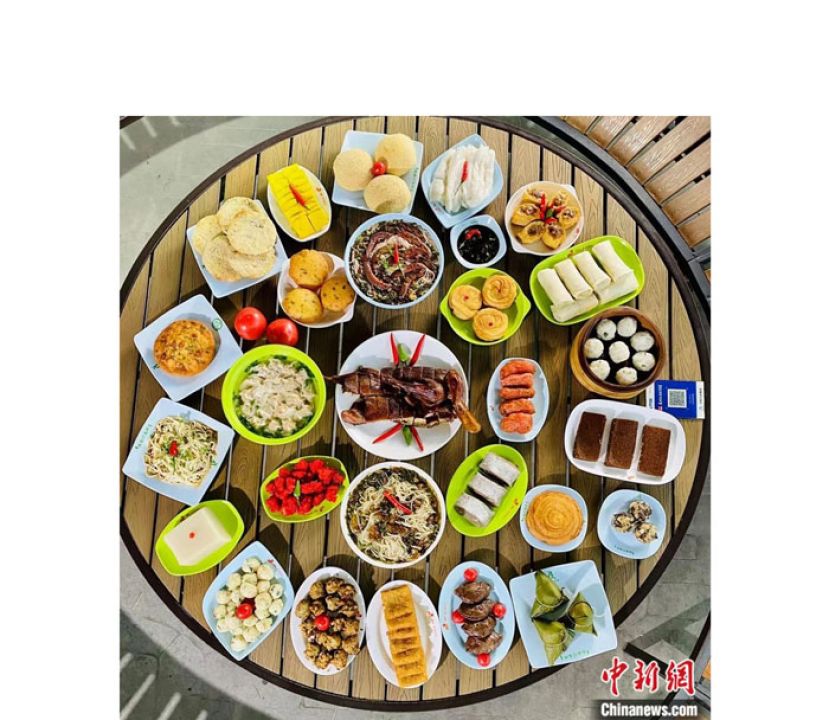 融合南北品种繁多的沙县小吃。