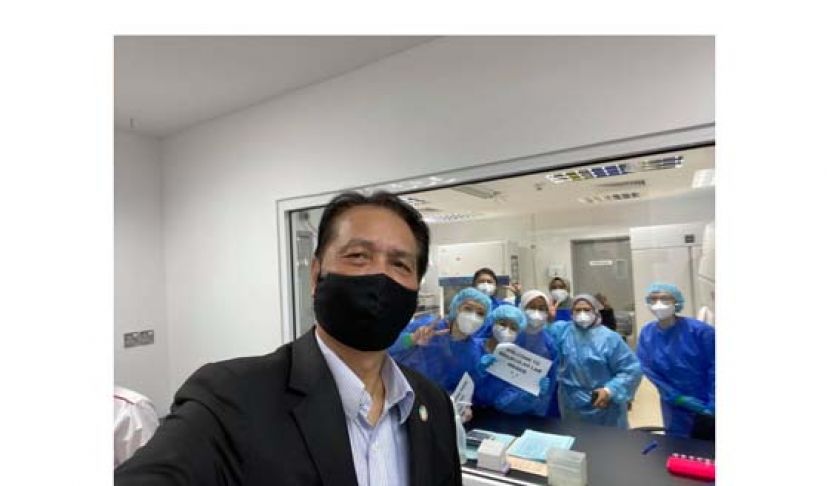 卫生总监丹斯里诺希山今日在脸书分享他在8月杪到访沙巴的照片。