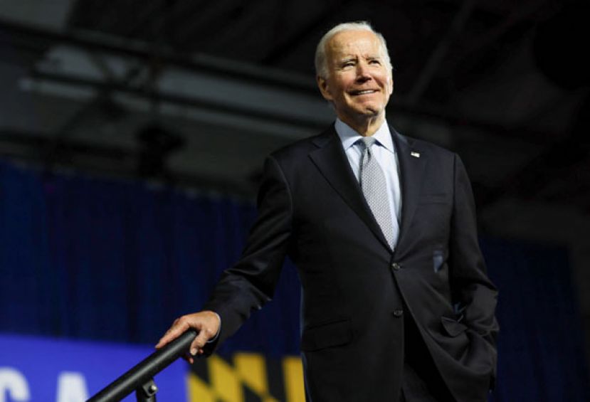 美国总统拜登出席马里兰州造势，为期中选举催票。