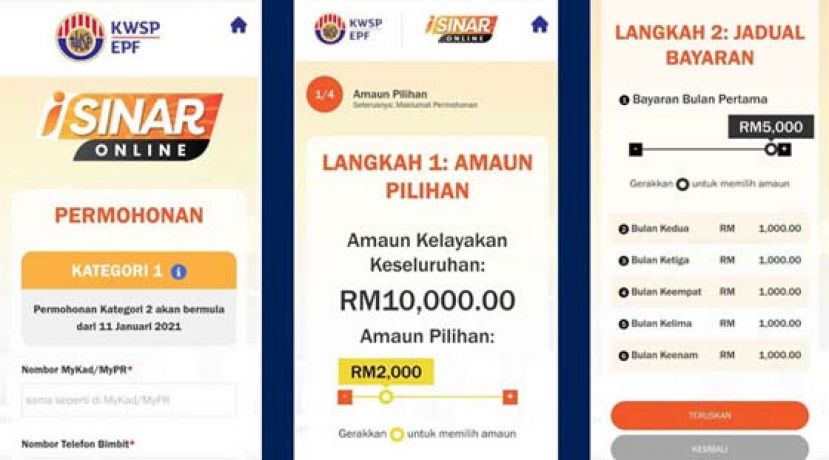 提领公积金第一户头存款　i-Sinar计划申请即日开始