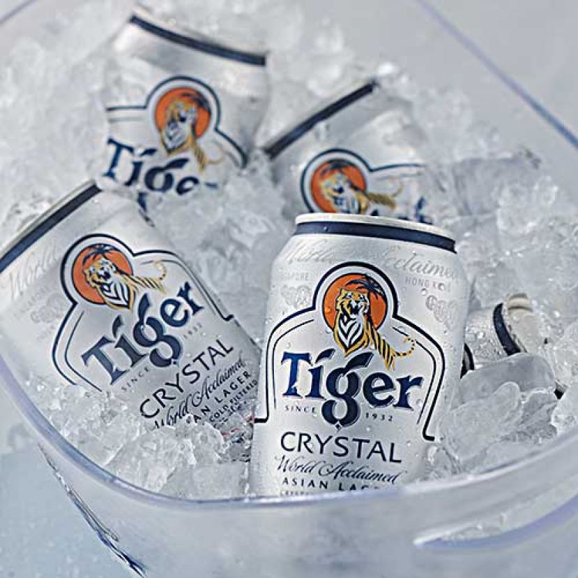 4月10日和11日在全马特定门店送出1万罐Tiger Crystal 冰酿啤酒