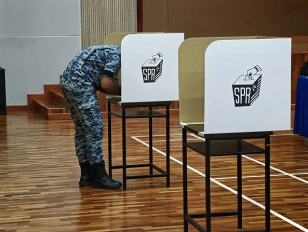 森州第16届州选军警提前投票   下午1时投票率已达80.79%