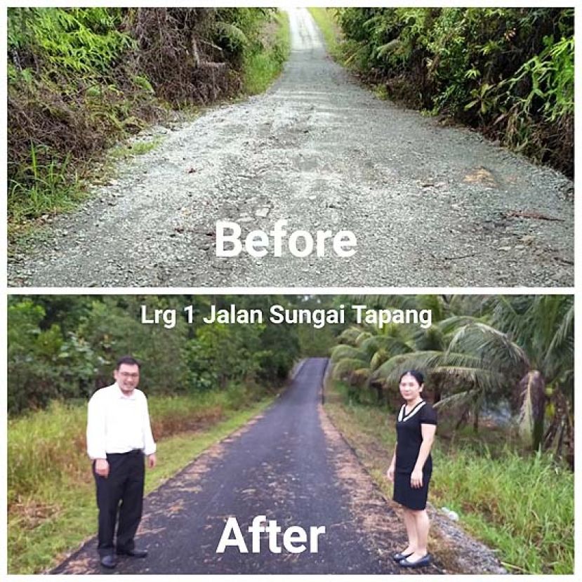 &nbsp;张健仁亲自前往现场视察道路工程。