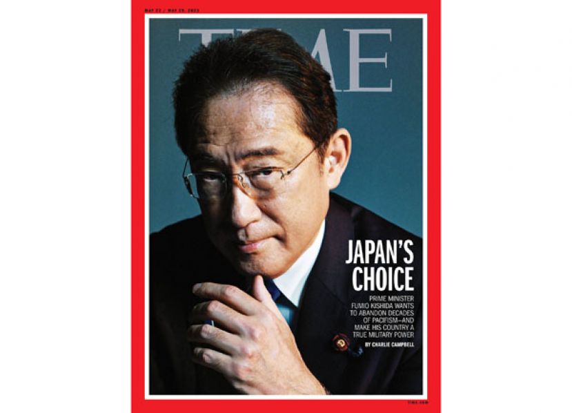 日本首相岸田文雄登上《时代杂志》封面。